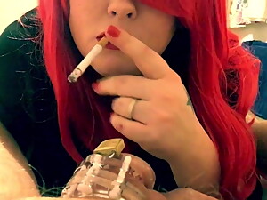 Mistress Teases Smoking Then Forces Chastity Cage On - Fetis