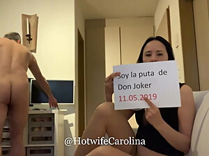 Verified Real Cuckold Hotwife Carolina Collared used by her landlord