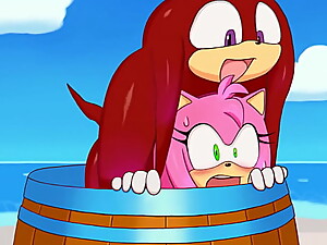 Knuckles fucks Amy and cucks Sonic!