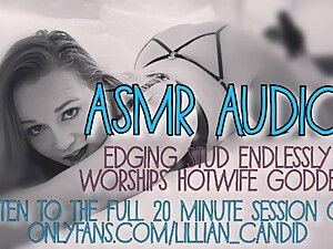 ASMR AUDIO EDGING STUD DADDY ENDLESSLY WORSHIPS HOTWIFEÂ 