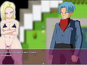 Android Quest for the Balls - Dragon Ball Part 2 - Horny Bikini Android