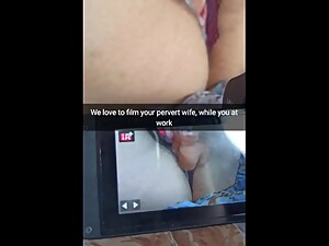 We film some bareback home porn with your wife, when you all day on work hubby! -Cuckold Snapchat